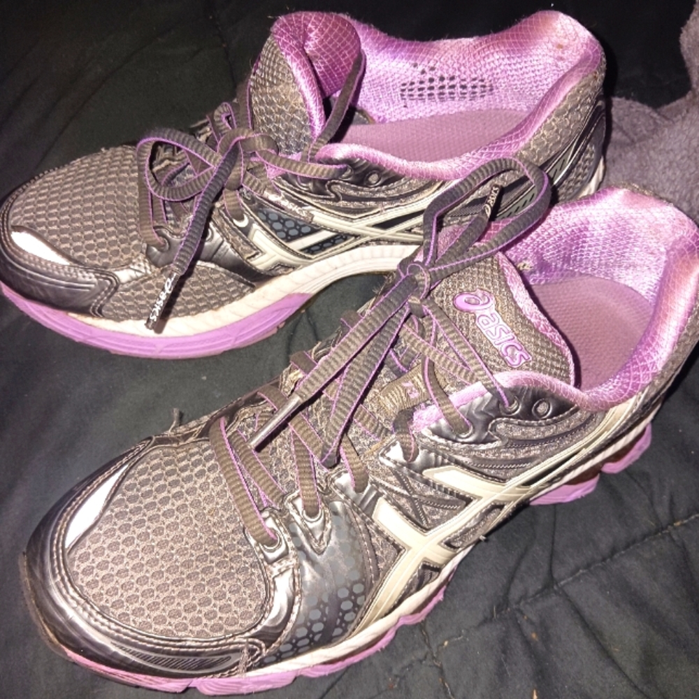 Asics Women's Athletic Shoes - Gray and Pink